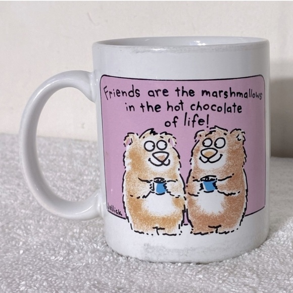 Vintage Hallmark Shoebox Greetings Friends Are Marshmallows Mug - Picture 11 of 11